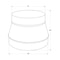Imperial Mfg Imperial 10 in. D X 8 in. D Galvanized Steel Furnace Reducer and Increaser GV0798 - alternate 5
